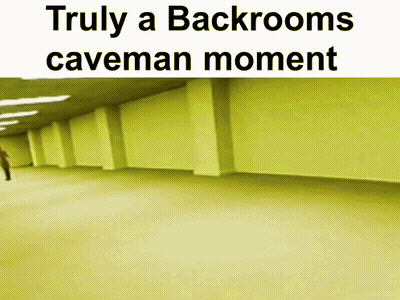 Empty Room Truly A Backrooms Caveman Moment GIF