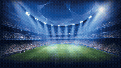 Empty Soccer Stadium With Lights GIF