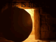 Empty Tomb Flashing Light He Has Risen GIF