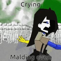 Ena Crying Malding Even GIF
