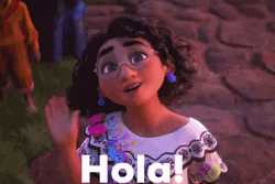 Encanto Disney Mirabel Waving Hola  GIF