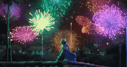  Encanto Mirabel Enjoying Fireworks GIF