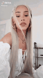 Enchanting  Doja Cat White Dress GIF