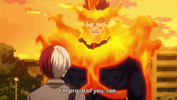 Endeavor Proud To Todoroki GIF