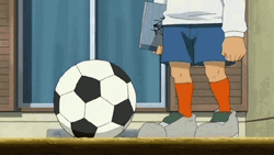 Endou Mamoru Slightly Kick Soccer Ball GIF