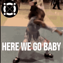 Energetic Girl  Dancing And Here We Go Baby GIF