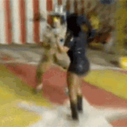Energetic Gretchen Circus Dance GIF