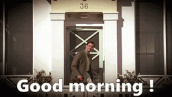 Energetic Jim Carrey Raise Hand Good Morning Team GIF