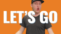 Energetic Man Lets Go Game Time GIF