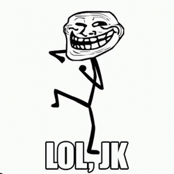 Energetic Smirking Troll Face Meme GIF