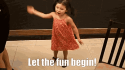 Energetic Young Party Girl  GIF