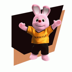 Energizer Bunny Duracell Battery Jump GIF