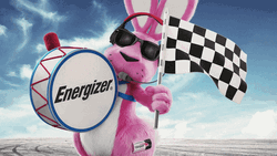 Energizer Bunny Finish Line Flag GIF