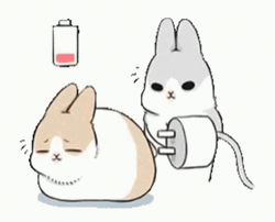 Energy Charging Bunny  GIF