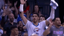 Enes Freedom Oklahoma Thunder Buddy Hands Up GIF