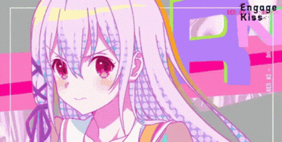 Engage Kiss Poster Girl Serious Face GIF