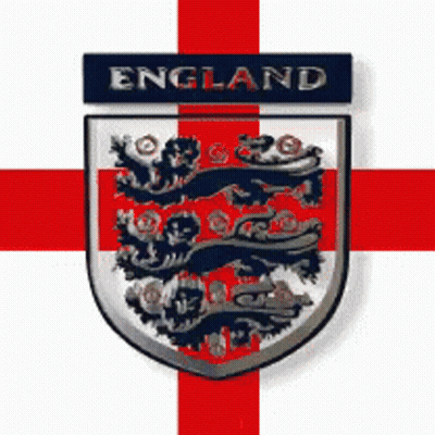England Flag With Coat Of Arms GIF