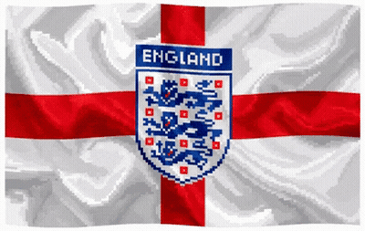 England Flag With Lion GIF