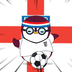 England Soccer Penguin GIF