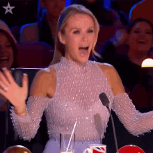 English Actress Amanda Holden You Look Marvelous Reaction GIF