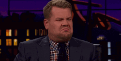 English Comedian James Corden Stank Face  GIF
