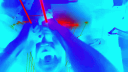 Enhance Laser Overexposure Film Effect GIF
