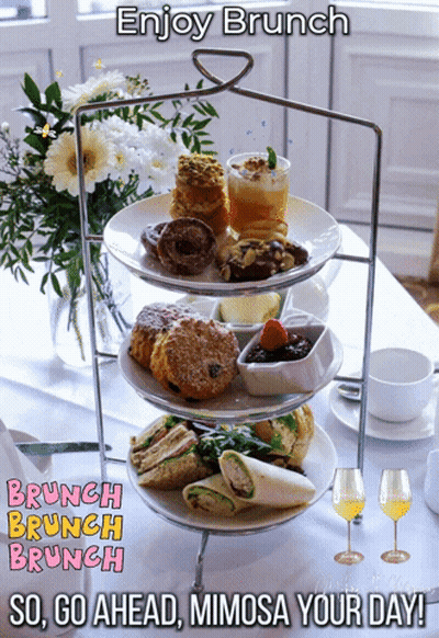 Enjoy Brunch And Mimosas GIF