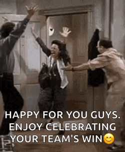 Enjoy Celebrating Your Teams A Win Is A Win  GIF