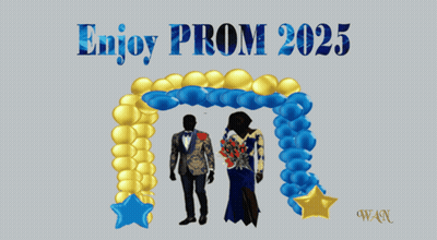 Enjoy Prom 2025 Balloons Poster GIF