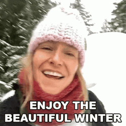 Enjoy The Winter Snowfall GIF