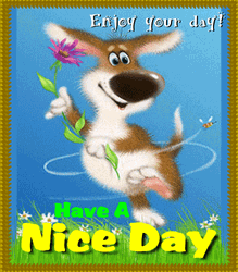 Enjoy Your Day Cute Deer Greetings GIF