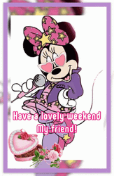 Enjoy Your Lovely Weekend Minnie Mouse GIF