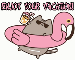 Enjoy Your Vacation Pusheen