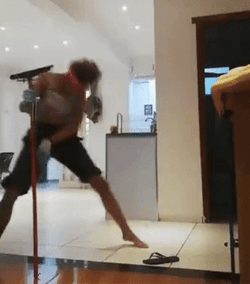 Enjoying Broom The Floor GIF