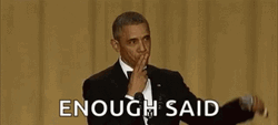 Enough Said Mic Drop Obama GIF