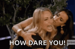 Enraged Lady Screaming How Dare You GIF