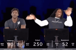 Entertaining Alex Toussaint Peloton Parody GIF