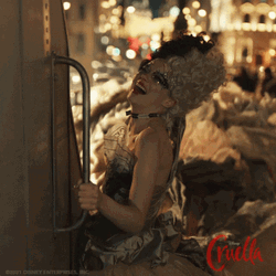 Entertaining Cruella Crazy Laugh GIF