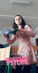 Entertaining Lady Dancing Psycho GIF