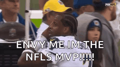 Envy Me I'm The NFLs MVP Football Player Sitting In Stands GIF