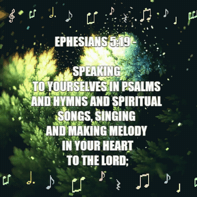 Ephesians 3:19 Speaking To Yourselves In Psalms Poster GIF