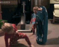 Epic Fail Bitch Slap Kid  GIF