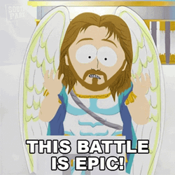 Epic Knowing Is Half The Battle GIF