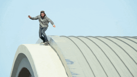Epic Skateboard Ride Falling GIF
