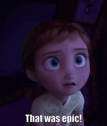 Epic Young Anna Frozen Disney Movie GIF
