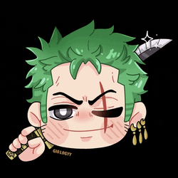 Epic Zoro Chibi Version GIF