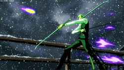 Epic Zoro Fight Under The Dark Skies GIF