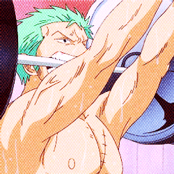 Epic Zoro Working Out GIF