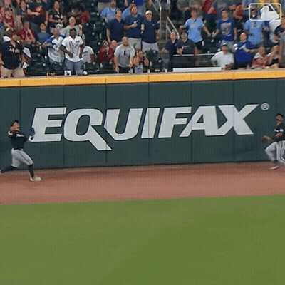 Equifax On Baseball Field Wall GIF