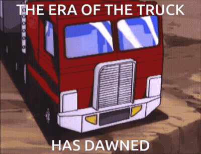 Era Of The Truck Has Dawned Cartoon Truck GIF